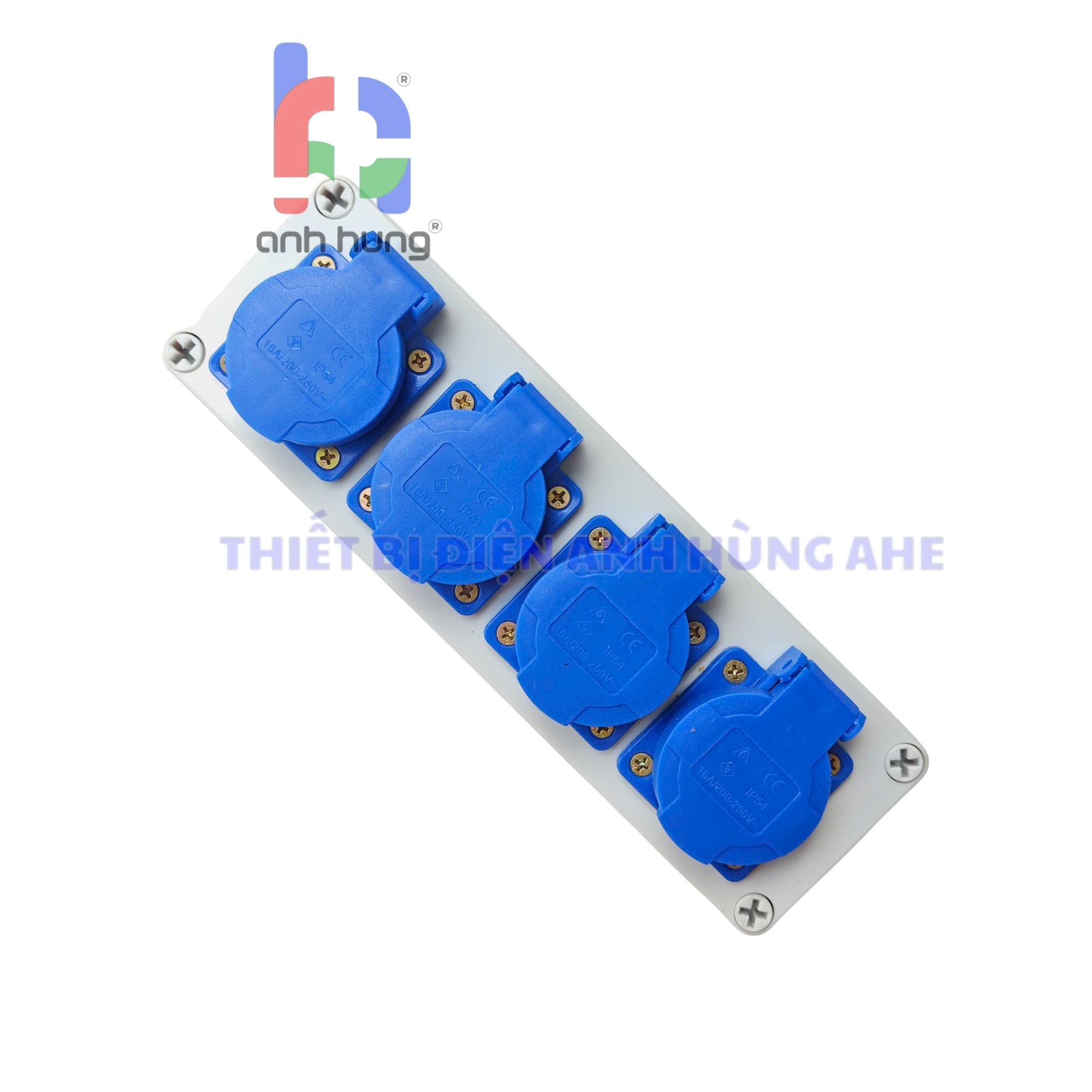 Hộp nguồn ổ cắm điện chống nước nhựa ABS 4 ổ cắm 10A-16A 250V - Hộp nguồn ngoài trời chống nước, kháng bụi chịu va đập | HN0400 - Ảnh 6