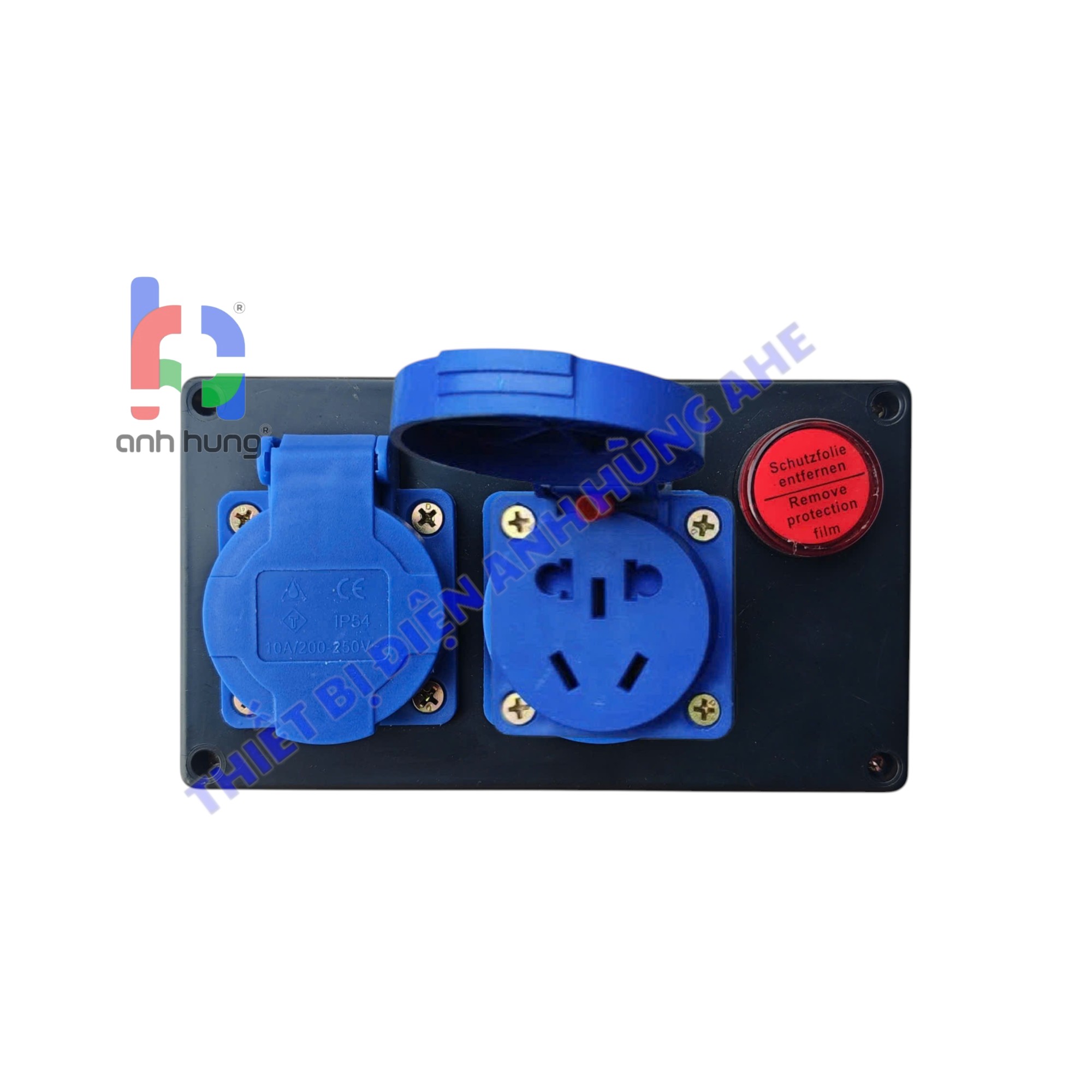 Bộ Chia Nguồn Công Nghiệp 1 Pha 2 Ổ CẮM 10A-16A 250V Đèn báo nguồn | HND0201 - Ảnh 5