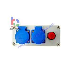 Hộp Nguồn Công Nghiệp - Bộ Chia Nguồn Điện Ngoài Trời 2 Ổ Cắm 10A 16A 250V Có Đèn Báo Nguồn | HN0201