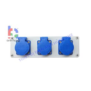 Hộp nguồn ổ cắm điện chống nước nhựa ABS 3 ổ cắm 10A 16A – Hộp nguồn ngoài trời chống nước, kháng bụi chịu va đập | HN0300