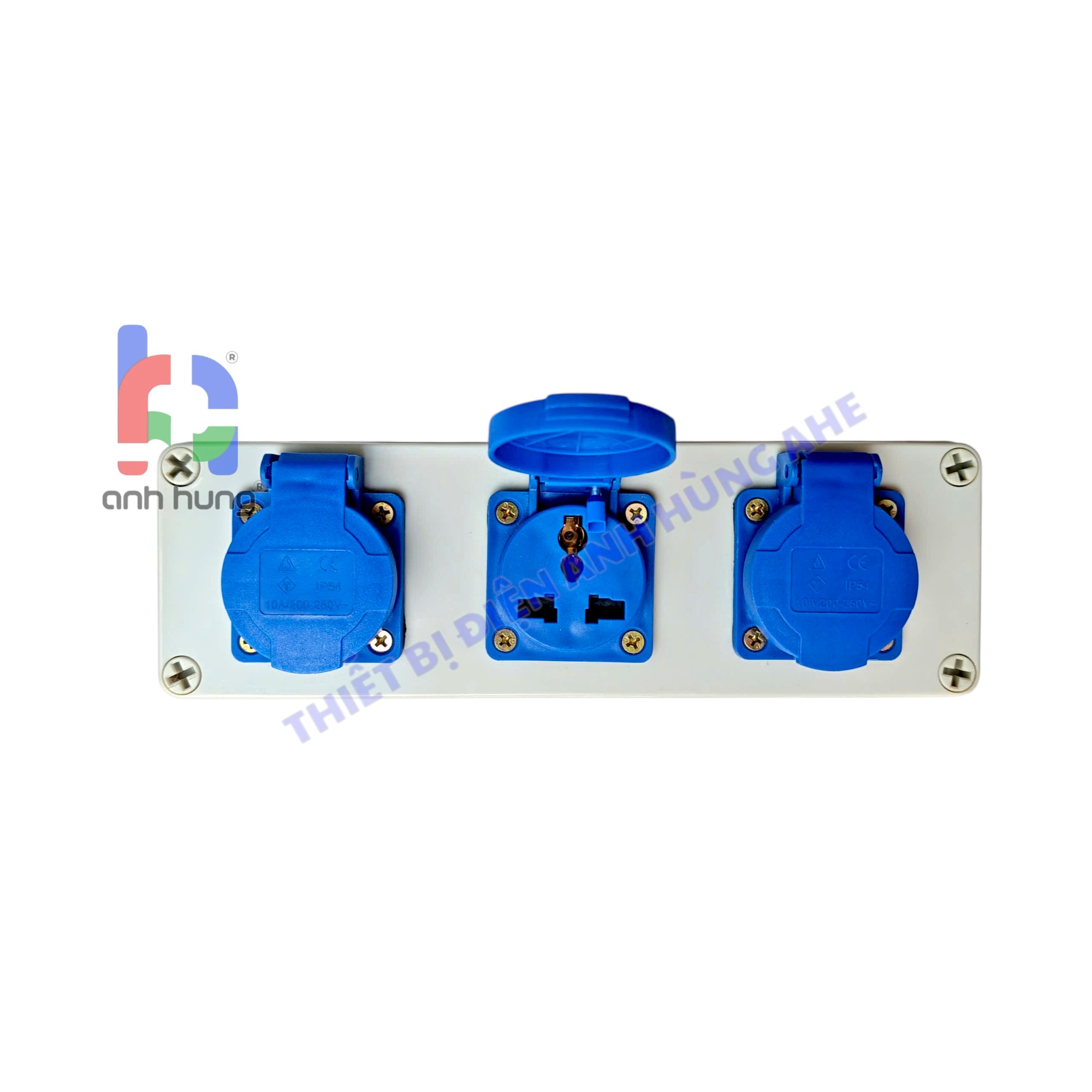 Hộp nguồn ổ cắm điện chống nước nhựa ABS 3 ổ cắm 10A 16A – Hộp nguồn ngoài trời chống nước, kháng bụi chịu va đập | HN0300 - Ảnh 4