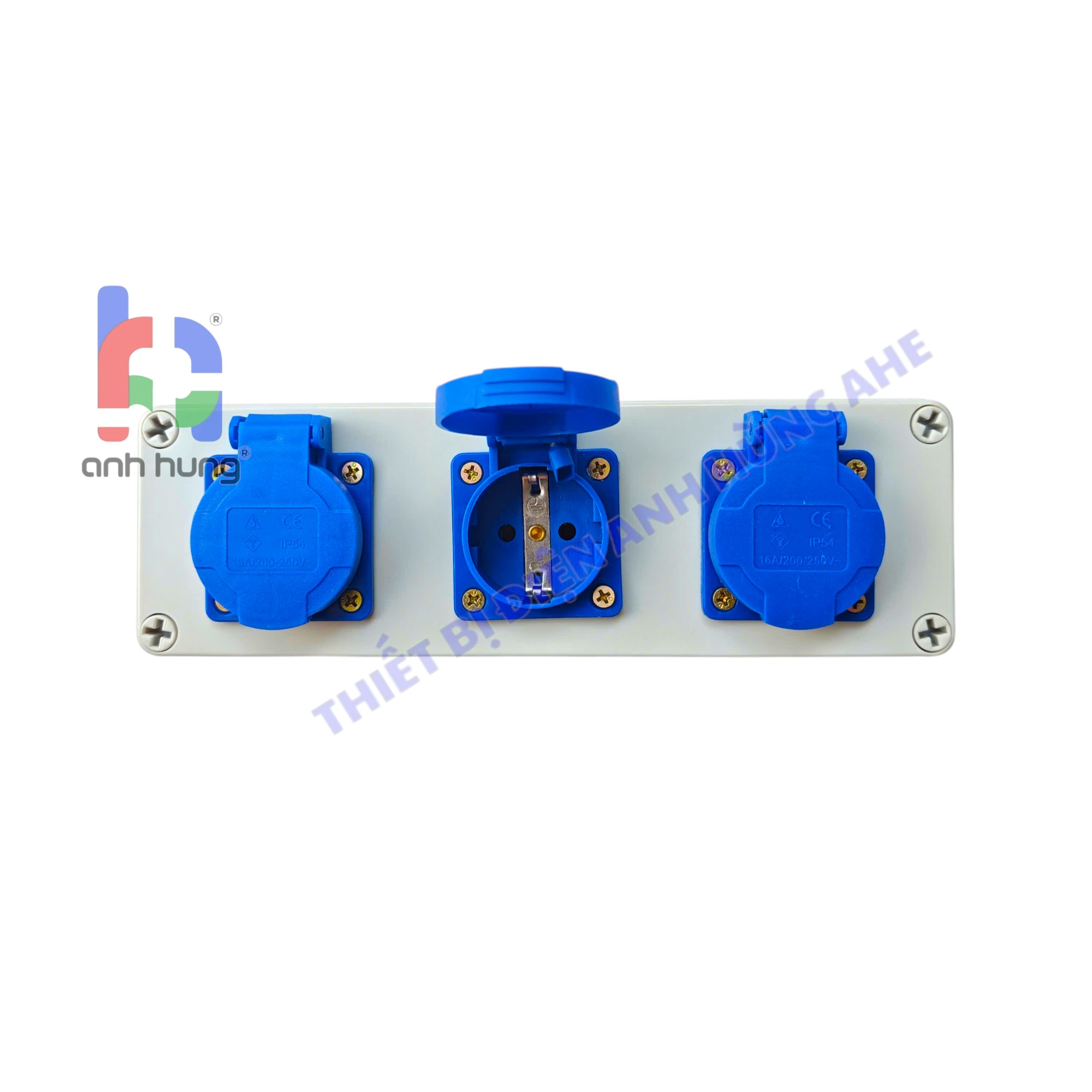 Hộp nguồn ổ cắm điện chống nước nhựa ABS 3 ổ cắm 10A 16A – Hộp nguồn ngoài trời chống nước, kháng bụi chịu va đập | HN0300 - Ảnh 3