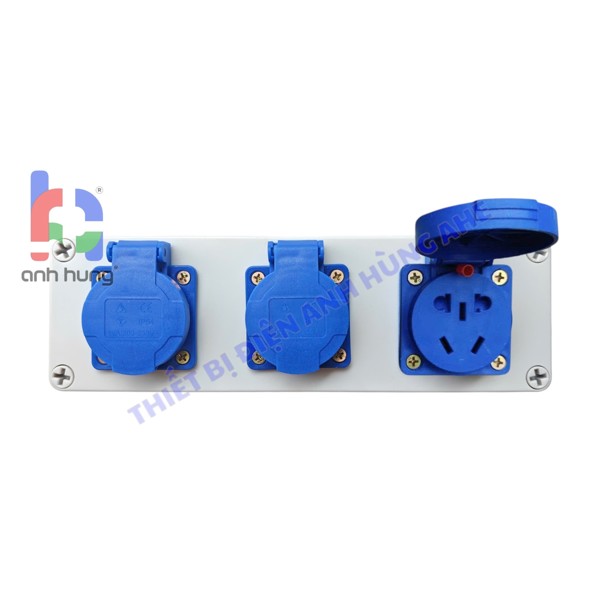 Hộp nguồn ổ cắm điện chống nước nhựa ABS 3 ổ cắm 10A 16A – Hộp nguồn ngoài trời chống nước, kháng bụi chịu va đập | HN0300 - Ảnh 5