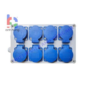 Hộp Nguồn Điện Công Nghiệp Công Trường Âm Thanh Ánh Sáng – Hộp Chia Nguồn Ngoài Trời 8 Ổ Cắm IP54 10A 16A 250V | HN0800