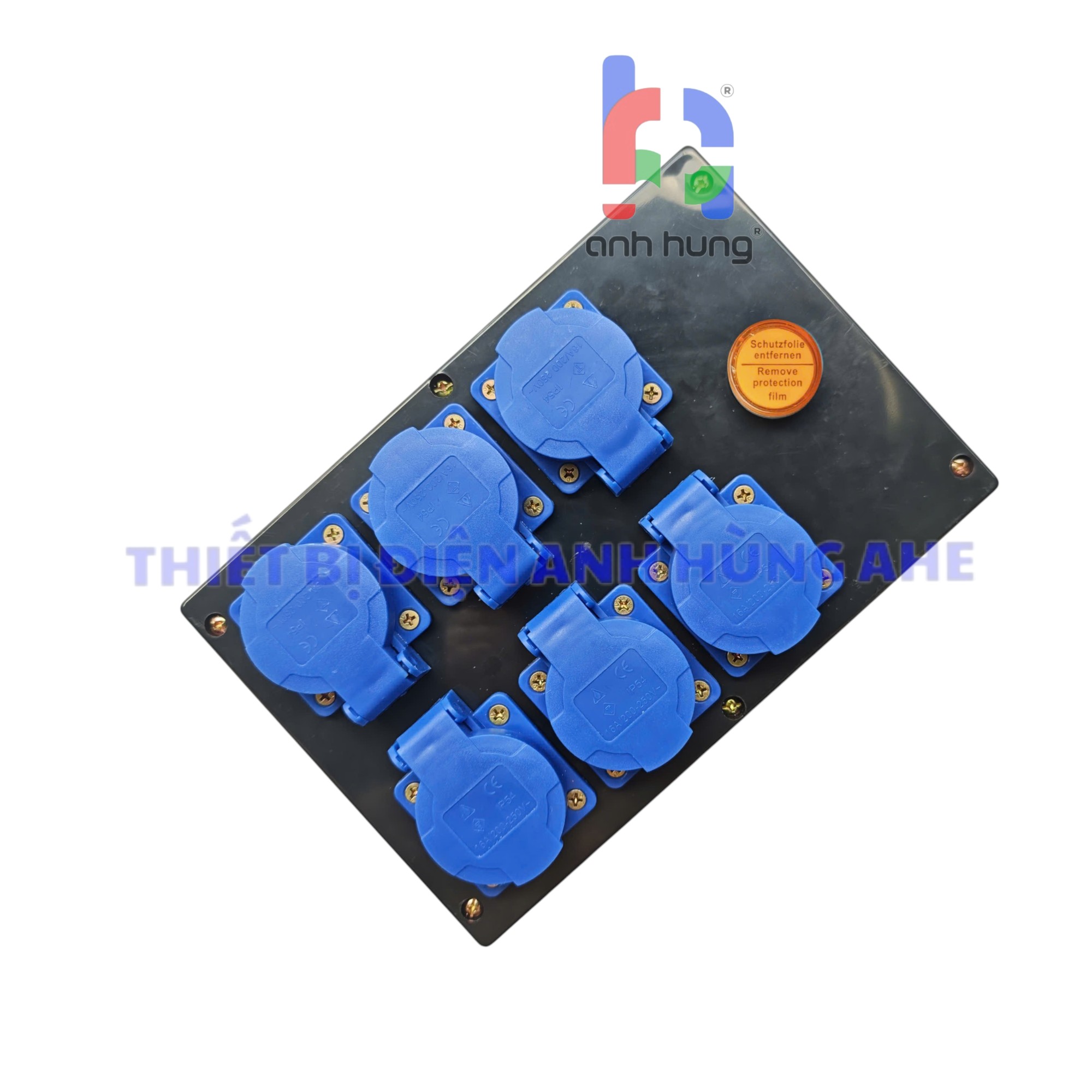 Bộ Chia Nguồn Công Nghiệp 1 Pha 6 Ổ Cắm 10A-16A 250V Đèn báo nguồn | HND0601 - Ảnh 6