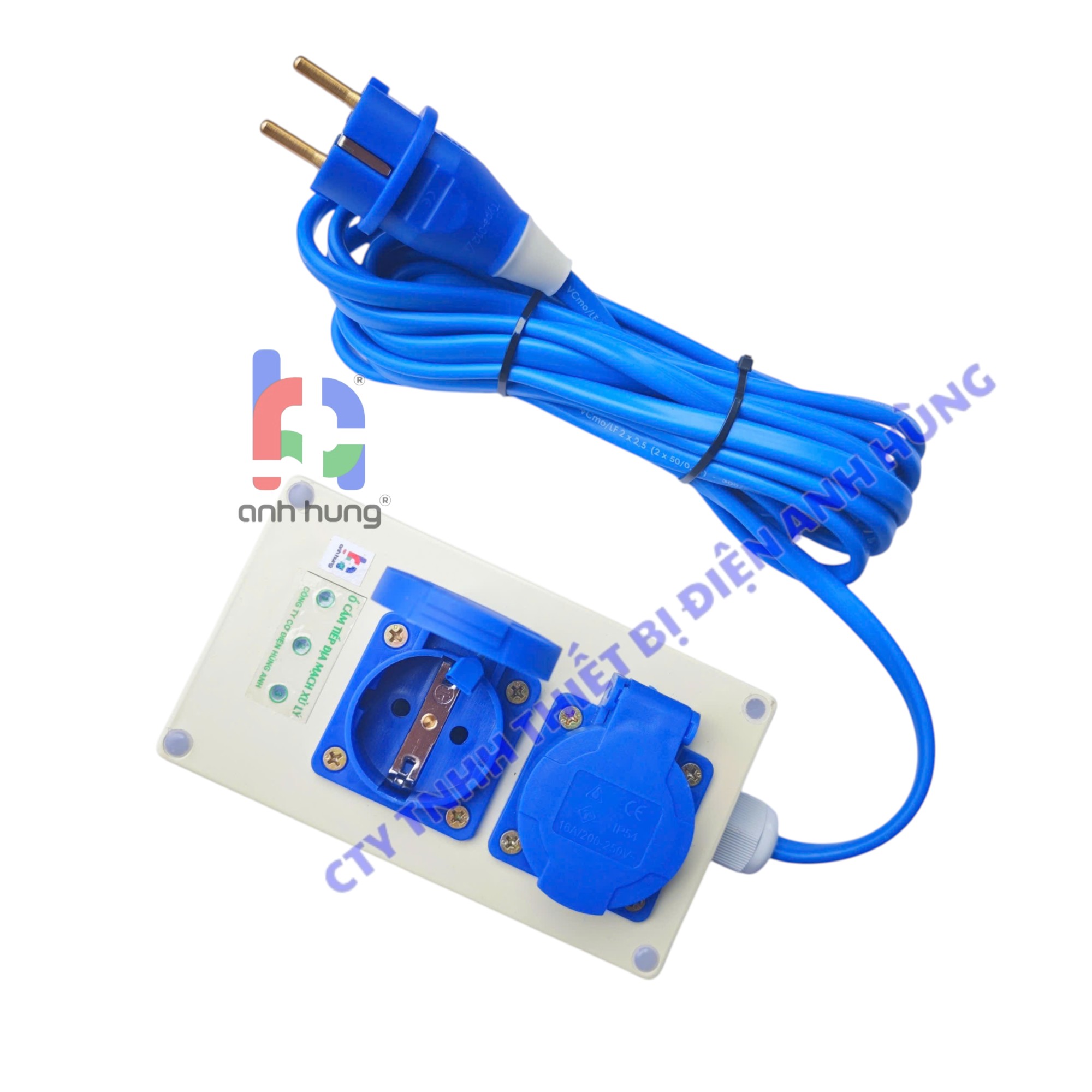 Hộp Nguồn Tiếp Địa Mạch Xử Lý AHE - Ổ Cắm Chống Tê Giật, Triệt Tiêu Điện Rò Cho Máy Tính, Máy In, Tủ Lạnh - Màu Trắng kèm 2 mét dây | AHE-A2.T - Ảnh 5