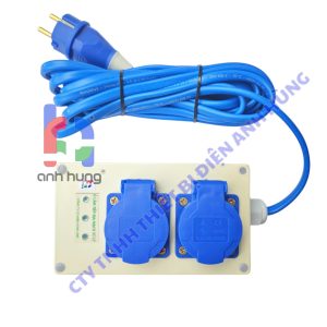 Hộp Nguồn Tiếp Địa Mạch Xử Lý AHE - Ổ Cắm Chống Tê Giật, Triệt Tiêu Điện Rò Cho Máy Tính, Máy In, Tủ Lạnh - Màu Trắng kèm 2 mét dây | AHE-A2.T