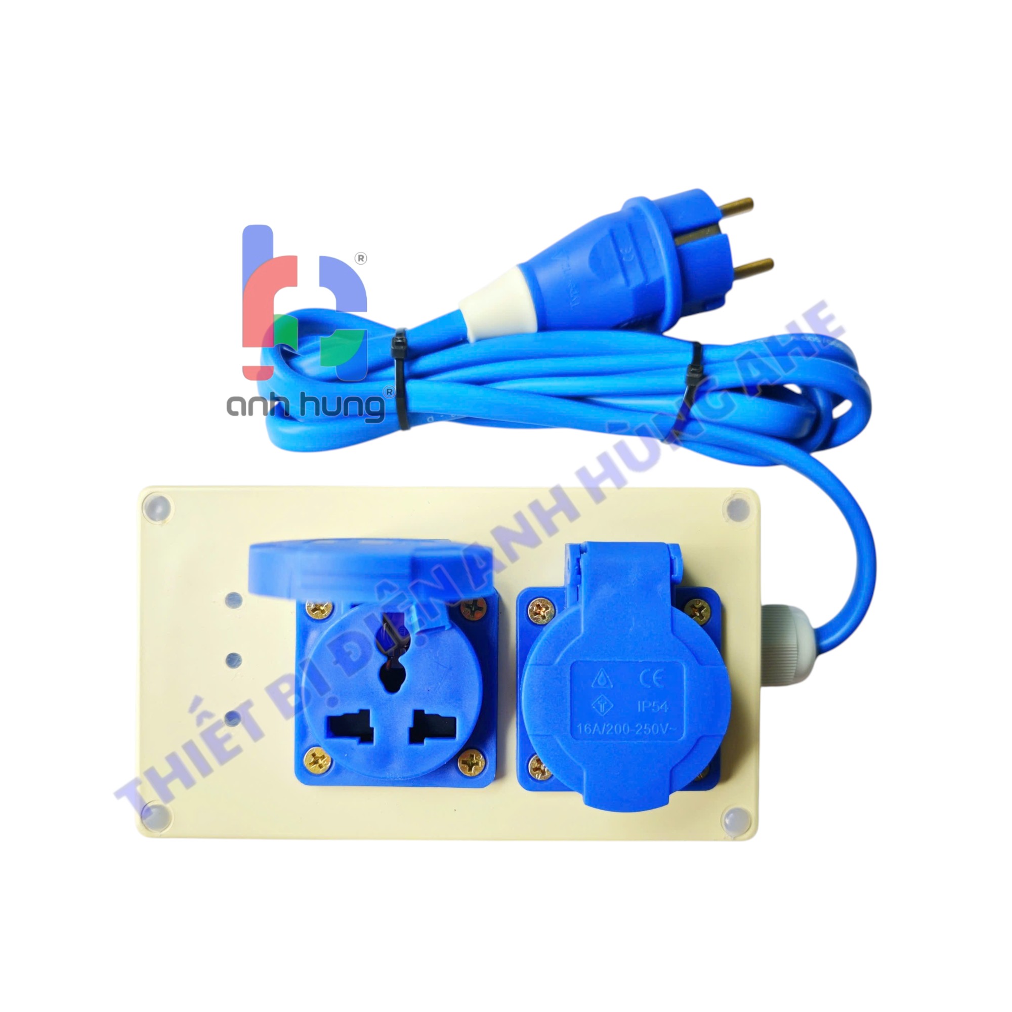 Hộp Nguồn Tiếp Địa Mạch Xử Lý AHE - Ổ Cắm Chống Tê Giật, Triệt Tiêu Điện Rò Cho Máy Tính, Máy In, Tủ Lạnh - Màu Trắng kèm 2 mét dây | AHE-A2.T - Ảnh 3